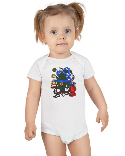 Christmas Treeant - Baby Short Sleeve Onesie