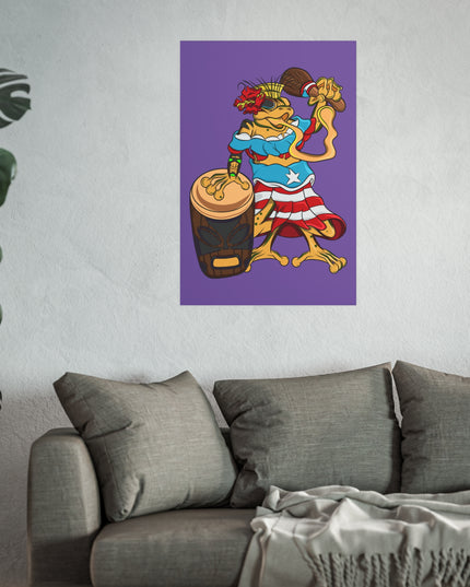 Puerto Rican Isabela Coqui - Satin or Matte Poster