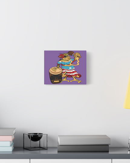 Purple Canvas Print - Puerto Rican Isabela Coqui