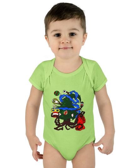 Christmas Treeant - Infant Baby Rib Bodysuit