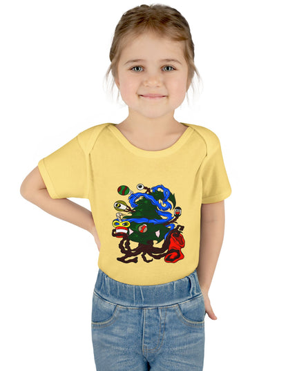 Christmas Treeant - Infant Baby Rib Bodysuit