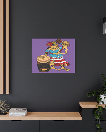 Purple Canvas Print - Puerto Rican Isabela Coqui