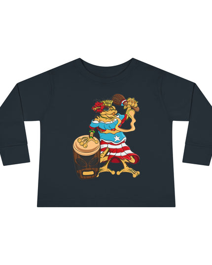 Toddler Long Sleeve Tee - Puerto Rican Isabella Coqui