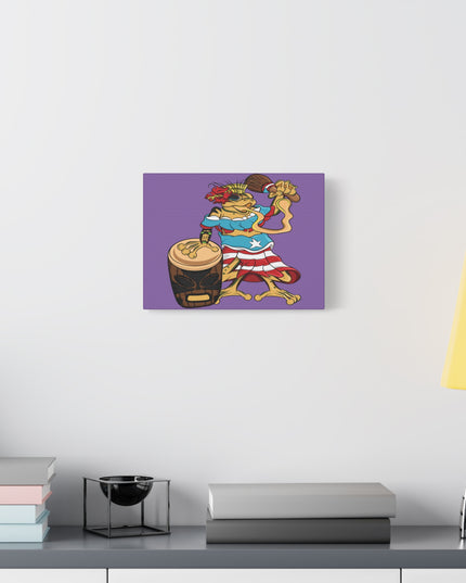 Puerto Rican Isabela Coqui - Purple Canvas Print