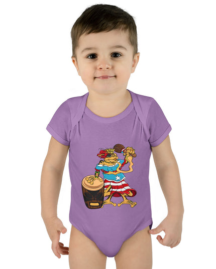 Puerto Rican Coquí Infant Bodysuit — "Isabella Benitez Figueroa: Proud to be Puerto Rican"