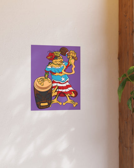 Puerto Rican Isabela Coqui - Satin or Matte Poster