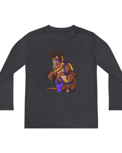 Youth Long Sleeve Tee - Trick or Tarrasque Halloween Design