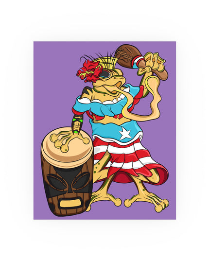 Puerto Rican Isabela Coqui - Satin or Matte Poster