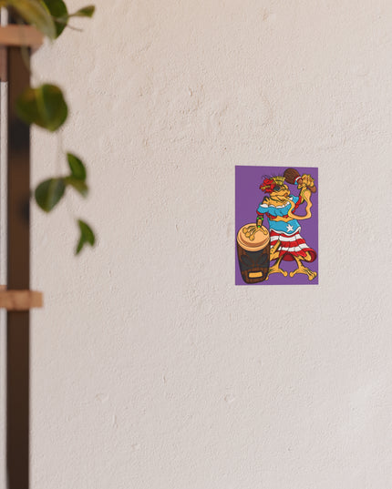 Satin or Matte Poster - Puerto Rican Isabela Coqui