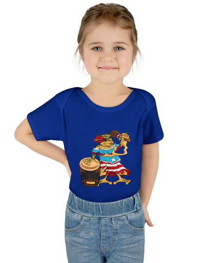 Puerto Rican Coquí Infant Bodysuit — "Isabella Benitez Figueroa: Proud to be Puerto Rican"