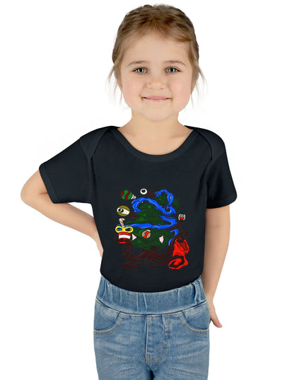 Christmas Treeant - Infant Baby Rib Bodysuit