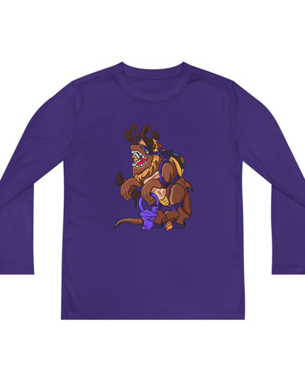 Youth Long Sleeve Tee - Trick or Tarrasque Halloween Design