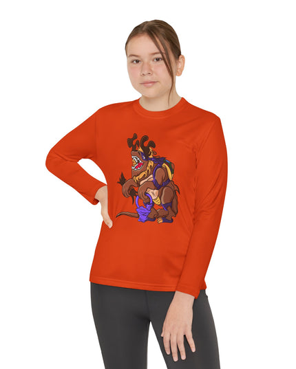 Youth Long Sleeve Tee - Trick or Tarrasque Halloween Design