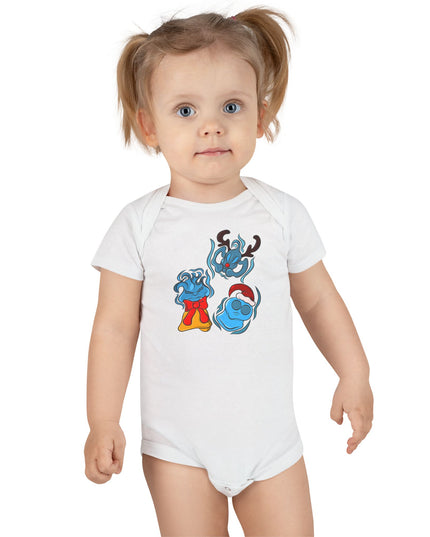 Xmas Will O' Wisp - Baby Short Sleeve Onesie
