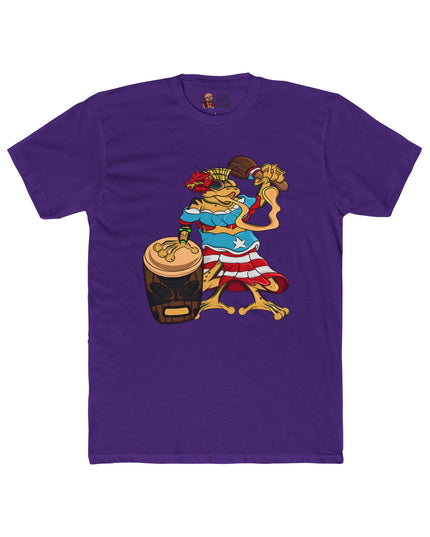 Puerto Rican Isabella Coquí - Adult Cotton Crew Tee Shirt