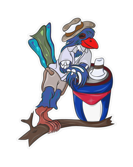 Mateo Armas Trogon - Kiss-Cut Vinyl Decal Sticker