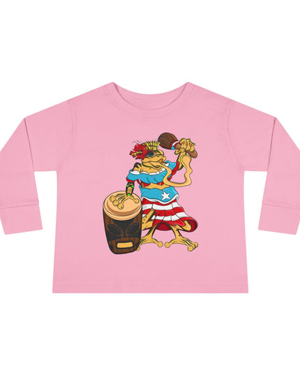 Toddler Long Sleeve Tee - Puerto Rican Isabella Coqui