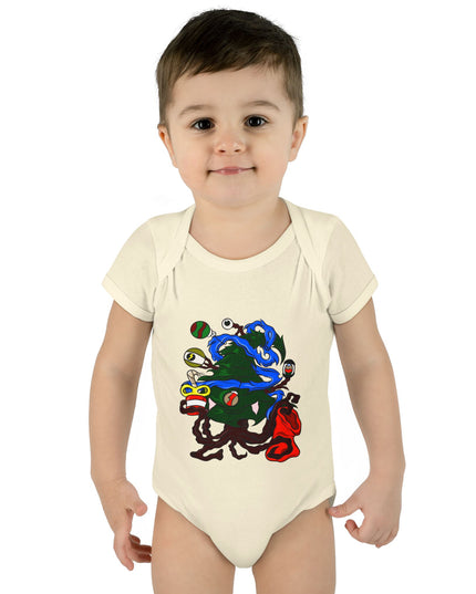 Christmas Treeant - Infant Baby Rib Bodysuit