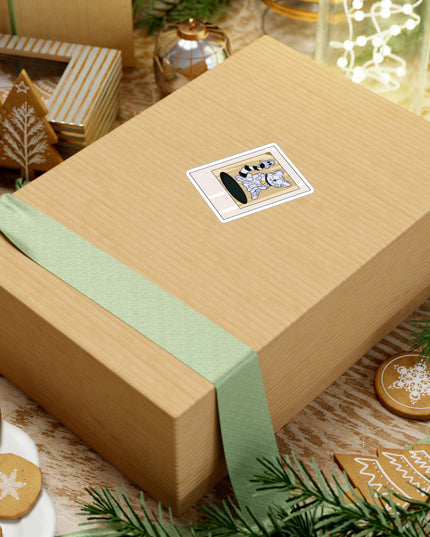 Ghost Cat Polaroid - Kiss-Cut Vinyl Decal Sticker