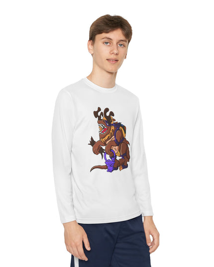 Youth Long Sleeve Tee - Trick or Tarrasque Halloween Design