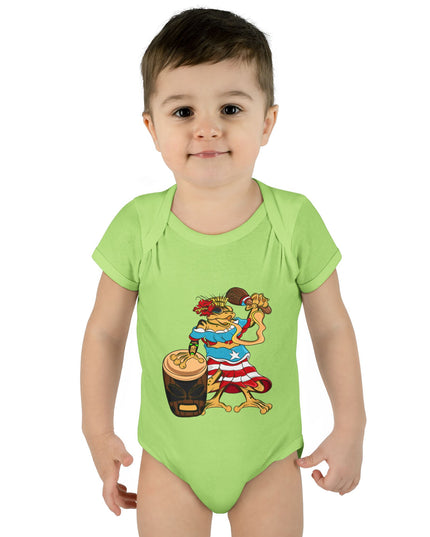 Puerto Rican Coquí Infant Bodysuit — "Isabella Benitez Figueroa: Proud to be Puerto Rican"