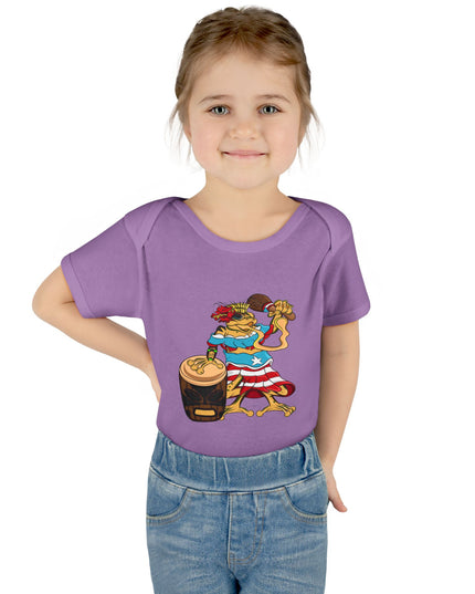 Puerto Rican Coquí Infant Bodysuit — "Isabella Benitez Figueroa: Proud to be Puerto Rican"