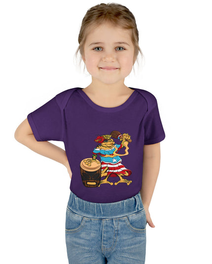 Puerto Rican Coquí Infant Bodysuit — "Isabella Benitez Figueroa: Proud to be Puerto Rican"