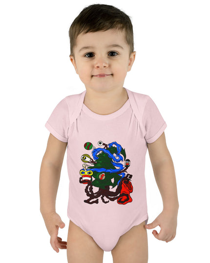 Christmas Treeant - Infant Baby Rib Bodysuit