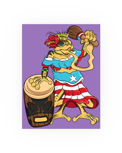 Satin or Matte Poster - Puerto Rican Isabela Coqui